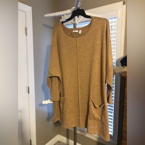 Denim & Co 4X Heavenly Jersey BoatnueckTunic